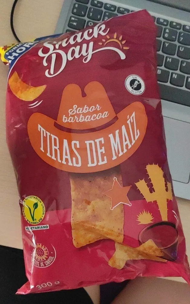 Tiras de maiz sabor barbacoa