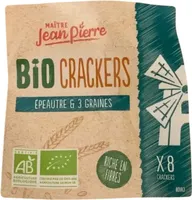 Bio crackers épeautre et 3 graines