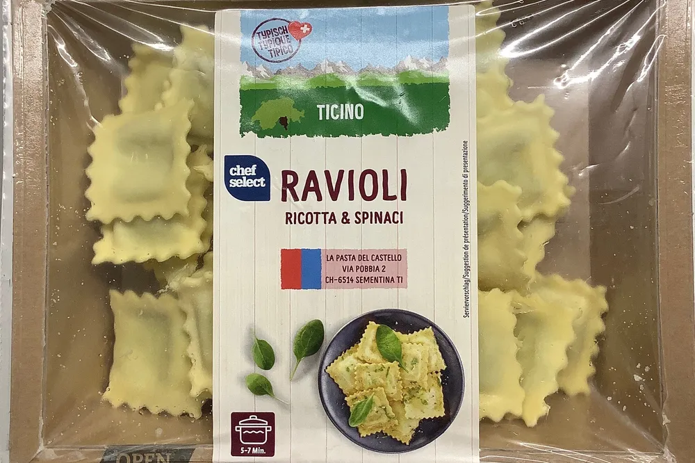 Ravioli ricotta & spinaci