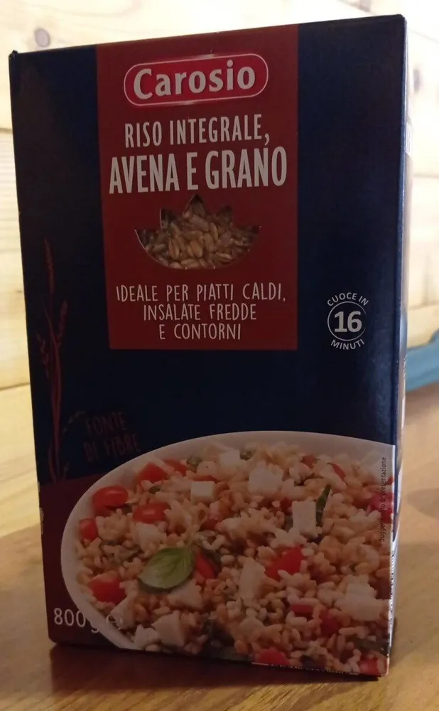 Riso integrale avena e grano