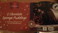 2 Chocolate sponge puddings