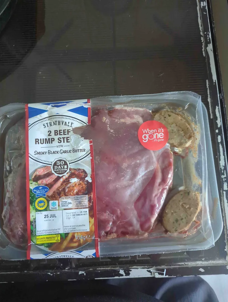 Beef rump steak