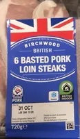 6 BASTED PORK LOIN STEAKS