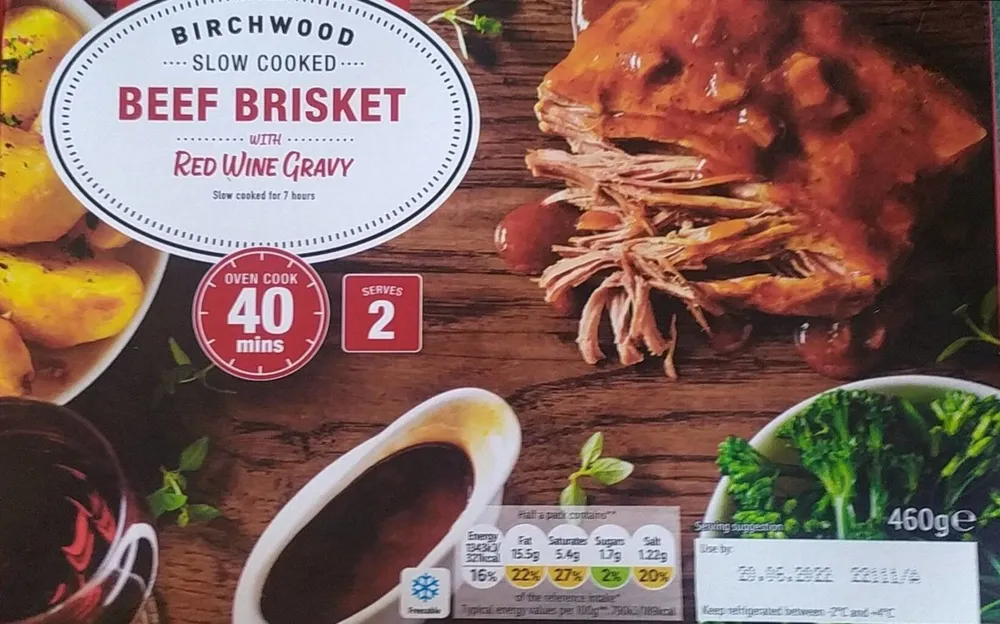 Slow cooked beef brisket