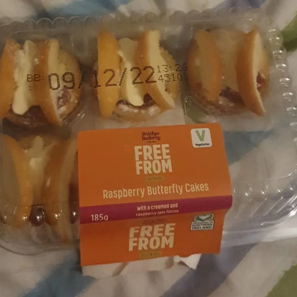 Free from Rasberry Butterfly Cakes