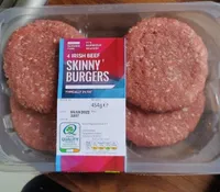 4 Irish beef skinny burgers