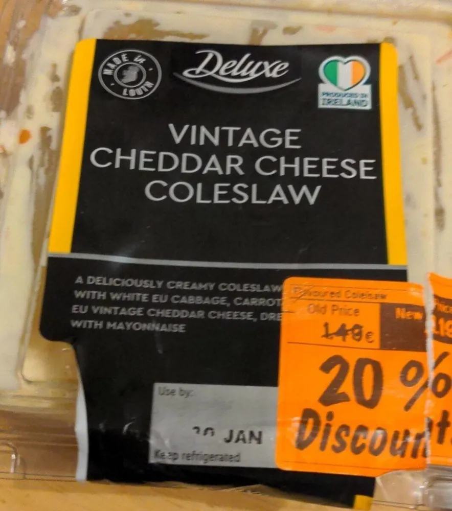 Vintage Cheddar Cheese Coleslaw