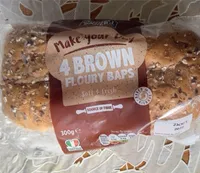 Brown floury baps