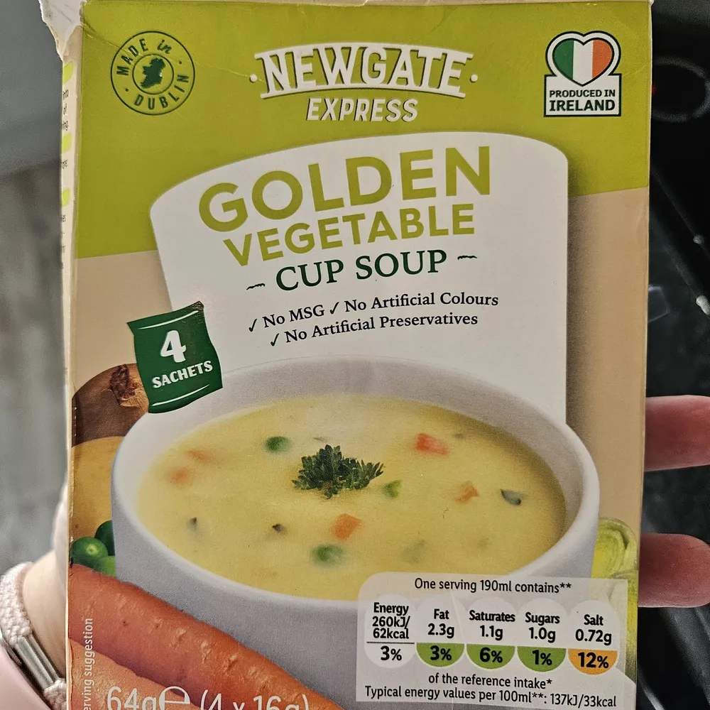 Golden Vegetable Cup Soup