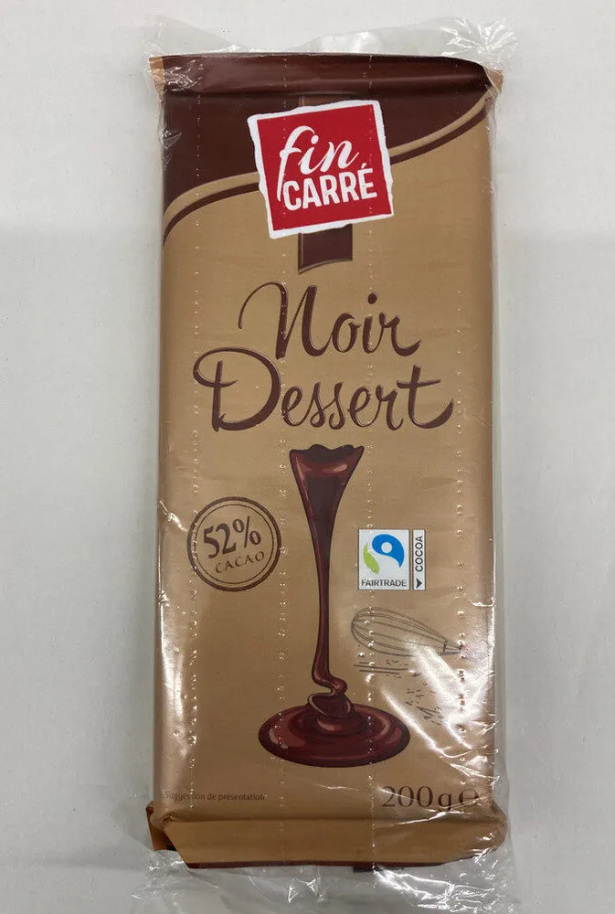Chocolat noir dessert