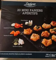 20 mini paniers aperitifs