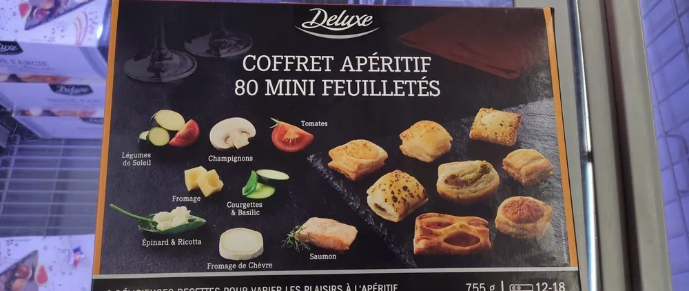 Coffret apéritif 80 mini feuilletés