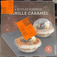 4 Boules surprise vanille caramel
