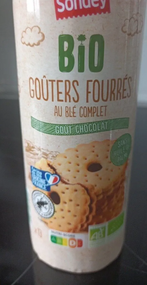 Goûters fourrés au blé complet goût chocolat