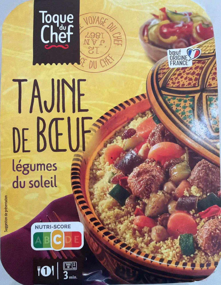 Tajine de bœuf - légumes du soleil