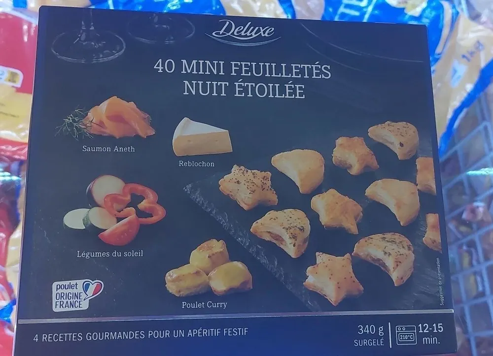 40 mini feuilletés nuit étoilée
