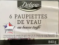 6 paupiettes de veau au beurre truffé