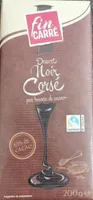 Chocolat noir corsé dessert pur beurre de cacao 65 %