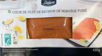 Cœur de filet de saumon de Norvège fumé