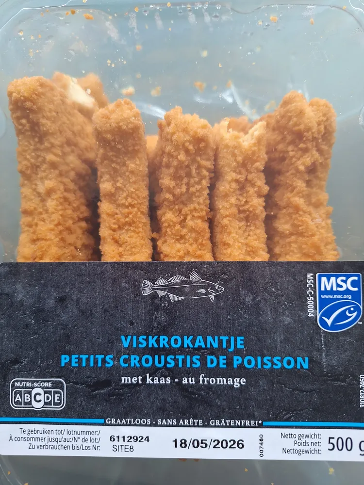 Poisson paner au fromage