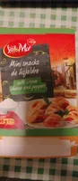 Mini snacks de hojaldre with cream cheese and peppers