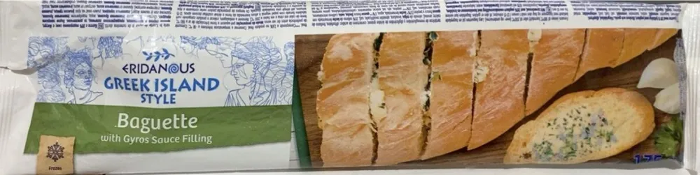 Baguette with Gyros Sauce Filling