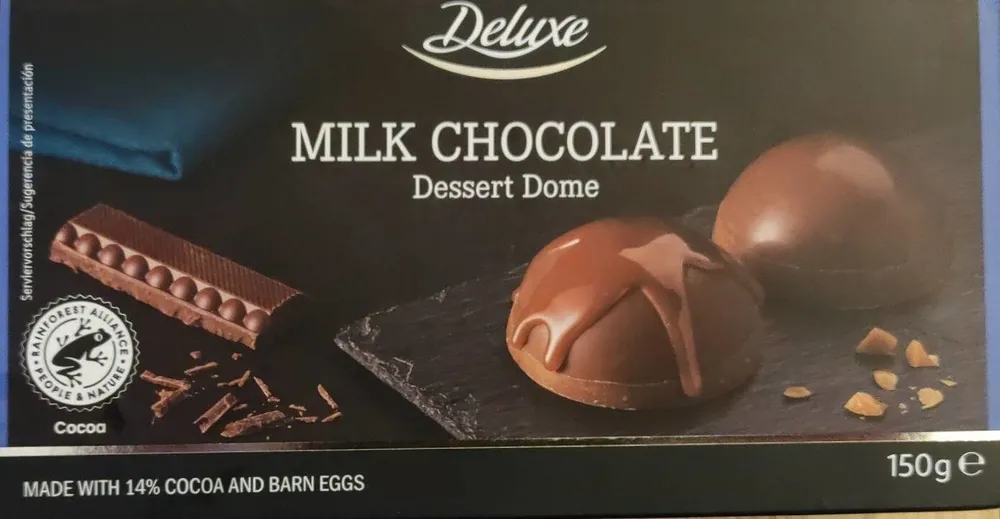 Milk chocolate dessert dome