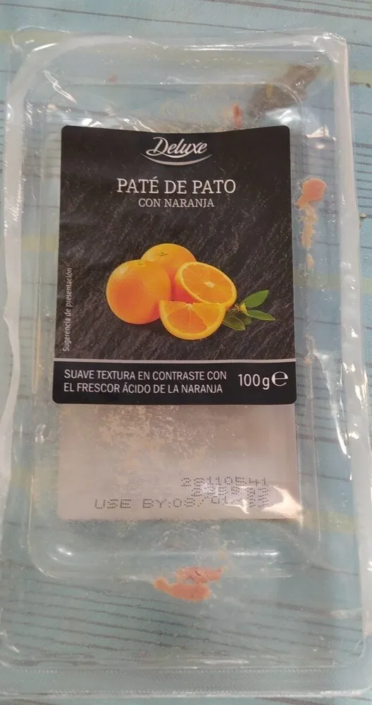 Paté de pato con naranja