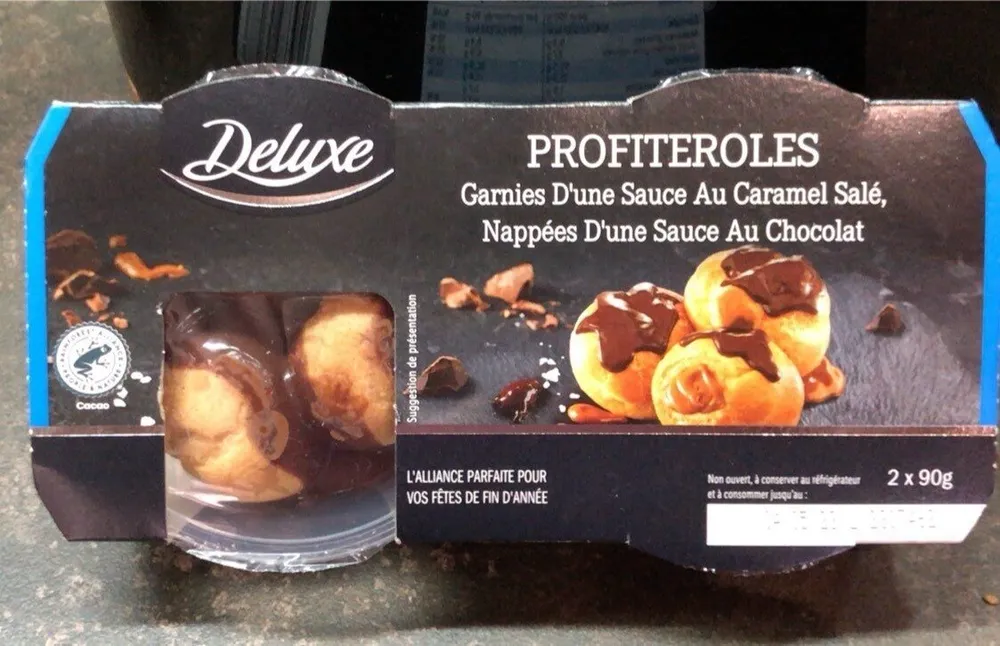 Profiteroles Caramel salé sauce chocolat