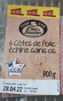 6 côtes porc échine sans os