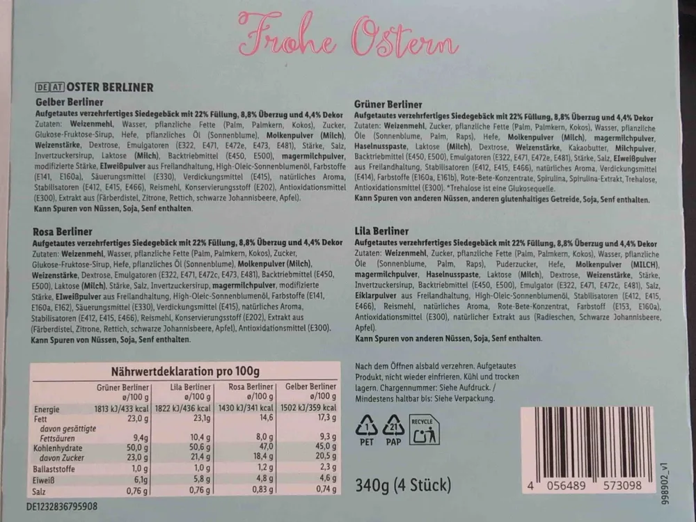 Oster Berliner