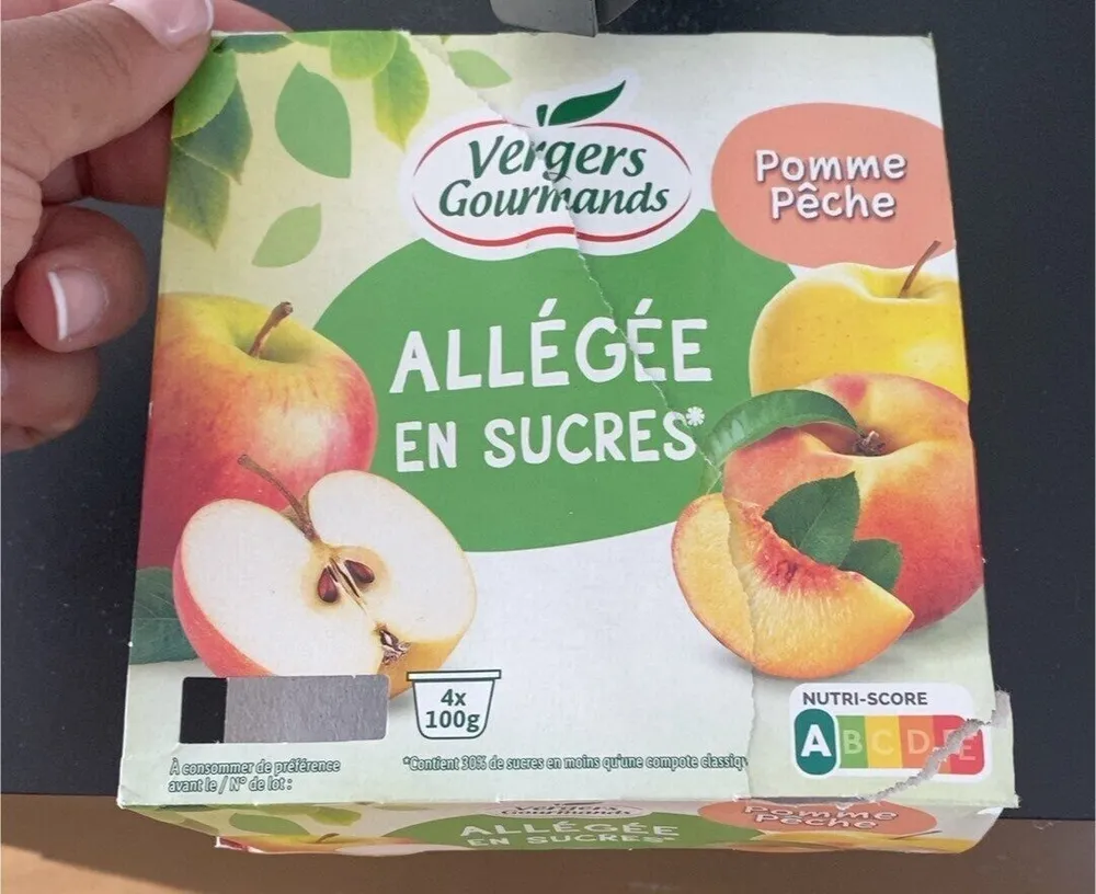 Compote pomme pêche