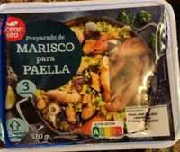 Preparado de marisco para paella