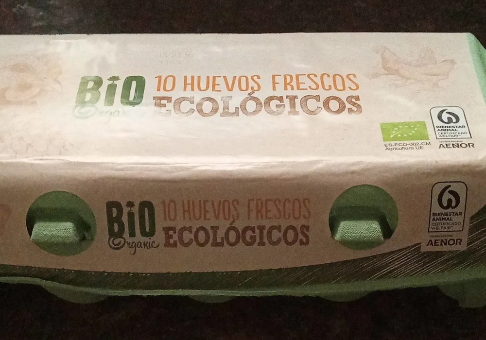 Bio orgánica huevos frescos ecologicos