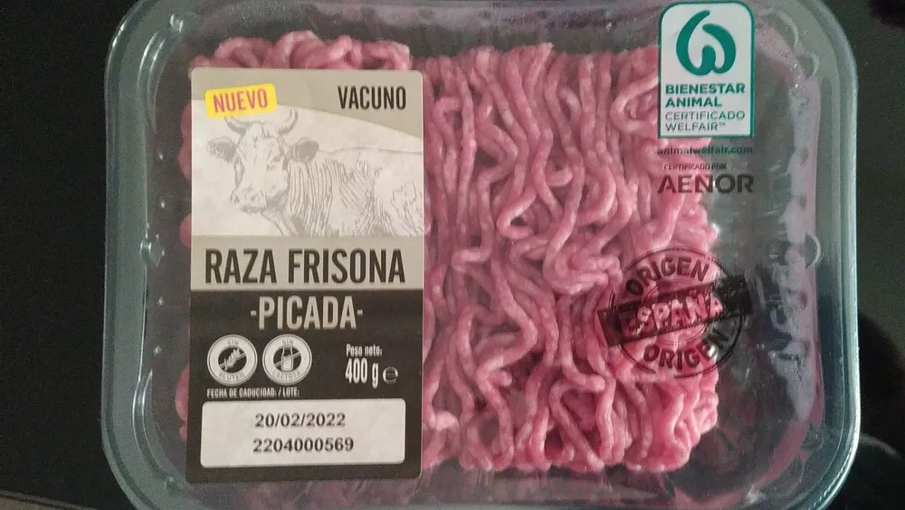 Picada raza frisona