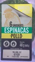 Hamburguesa de pollo y espinacas