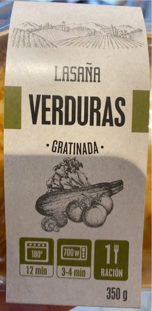 Lasaña verduras