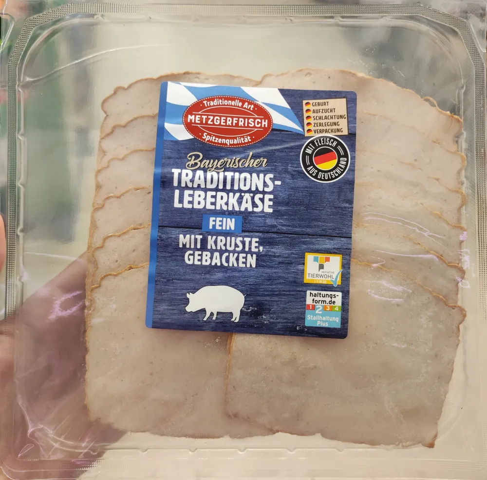 Leberkäse fein mit Kruste