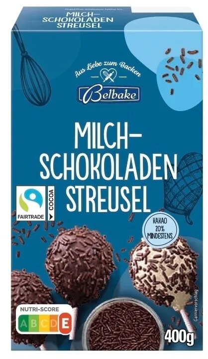 Milchschokoladen Streusel