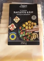 Raclette käse In Scheiben
