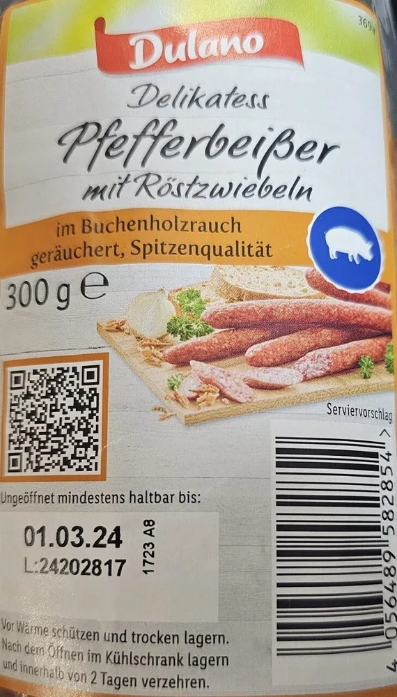 Delikatess Pfefferbeißer mit Röstzwiebeln
