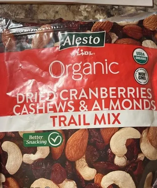 Dried Cranberries, Cashews, and Almonds