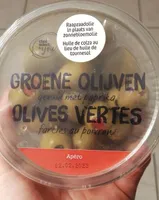 Olives vertes farcies au poivron