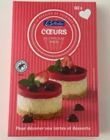 Coeurs en chocolat noir
