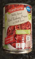 Mildly spiced red kidney beans in chilli sauce