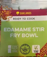 Edamame stir fry bowl