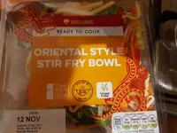 Oriental style stir fry bowl
