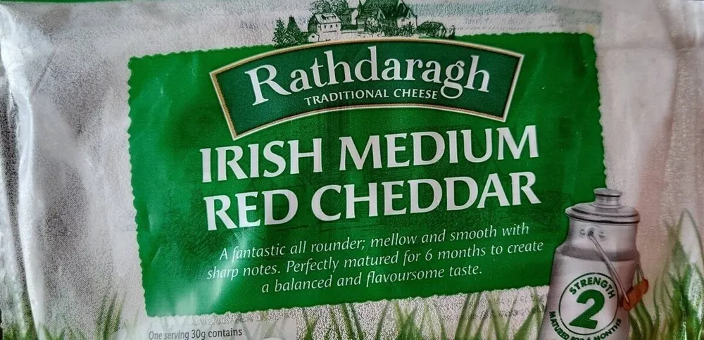 Irish medium red cheddar