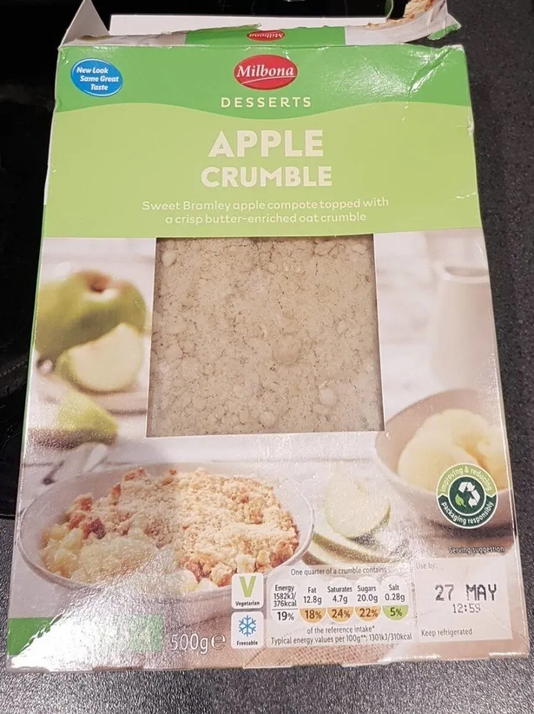 Apple crumble