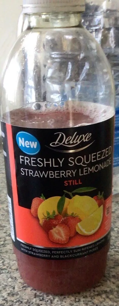 Fish freshly squeeze strawberry lemonade still